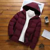 Abrigo de Algodón Grueso con Capucha y Forro de Polar para Hombre en Invierno, Chaqueta Versátil Cálida y Casual para Protección contra el Frío al Aire Libre