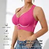 Artículo popular de exportación: sujetador sin costuras con cremallera frontal y un hermoso diseño en la espalda, alta elasticidad, transpirable y adecuado para deportes; un sujetador moldeador y de soporte que también se puede usar como prenda exterior para mujer
