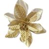 Ramo de simulación de flores falsas transfronterizas, flores de seda, cabeza de flor, decoración navideña, flor navideña, flor rosa dorada, flor de simulación navideña Phnom Penh