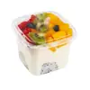 Caixa de bolo mousse de lasanha caixa de palha de madeira caixa de sobremesa transfronteiriça caixa de iogurte de pesca de frutas caixa de leite de feijão caixa de embalagem descartável