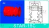 Accesorios para Brazo Robótico Ventosa Roja de Cabeza Grande de 3 Capas STAR-12C/15C/20C/25C/30C/40C/50C