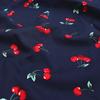 Padrão de Flor de Fruta de Cereja Popeline Pequeno Tecido Estampado Fresco Vestido Camisa Roupa Algodão Tecido Lenço de Cabeça