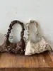 Otoño 2026 Nuevo Bolso de Viaje de Nicho de Alto Valor Estampado de Leopardo con Lazo Bolso de Hombro Elegante Bolso de Axila