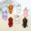 Mini Flor de Sabão Perfumada de Rosa Buquê Pequeno Acabado Lembrança Presente Venda Quente Transfronteiriça Atacado de Fábrica de Buquê de Flor de Simulação Preservada