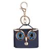 Bolsa para Auriculares con Tachuelas de Imitación de Cuero Transfronteriza, Mini Bolsa para Monedas de Búho, Bolsa con Llavero, Regalo de Vacaciones en Stock