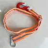 Fabricante de Eslingas Reflectantes para Minería de 1.7 Toneladas Vende Cinta Reflectante Fluorescente de Seguridad con Gancho Doble, Cinta Anticaídas con Hebilla Doble