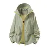 Chaqueta Ligera con Capucha Fresca de Piel para Parejas de Verano UPF50+ Ropa Delgada de Protección Solar Ropa Casual de Protección Solar Chaqueta Anti-UV