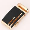 Guan Pin 3.5CM Cinturón de Cuero para Hombre con Cabeza Esmerilada y Hebilla Automática Cintura Cabeza Pantalones de Hombre Negocios Outlet de Fábrica