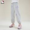 Calça de Moletom Infantil Feminina Estampa Cartoon Hello Kitty Primavera e Outono Modelo 2026 Esportiva Casual Roupas Infantis Atacado