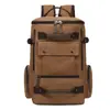 Mochila de lona transfronteiriça, bolsa de computador para estudante de grande capacidade, bolsa de armazenamento de viagem casual multiuso, mochila vintage
