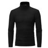 2022 casual outono e inverno Novo Jovem Masculino gola alta fina cor slim fit moda manga longa camiseta