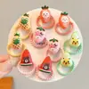 Coloridos pasadores de pelo de pulgar estilo coreano para niños y niñas, lindas diademas, dulces cordones para el pelo de niños, gomas elásticas de alta elasticidad, accesorios para el pelo