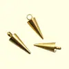 3 Colgante Mini Cono Cónico Explosivo DIY de Acero Inoxidable para Collar Pulsera Accesorios de Joyería