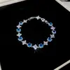 Pulseira de Flor de Zircônia Super Brilhante, Luxo Leve, Nicho, High-End, Pulseira Exquisite, Elegante, Estilo Coreano, Versátil, Joia de Mão da Moda para Mulheres