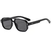 Nuevas Gafas de Sol Casual Retro para Conducir y de Negocios para Hombres, Modernas Gafas de Sol con Doble Puente y Remaches, Gafas de Sol para Mujer W011