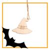 Novo Pingente de Artesanato em Madeira Festival Fantasma Halloween Aranha Lascas de Madeira DIY Festa Decoração de Feriado Pingente de Madeira