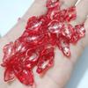 Carta de esperanza método antiguo pétalos de vidrio de arena roja material diy accesorios antiguos para horquillas cuentas para tocado