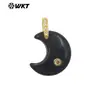 Wt-P2112 Colgante de Luna de Piedra Preciosa Colorida Exquisito Más Vendido Ópalo Cristal de Cuarzo Circonita Accesorios de Gancho