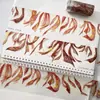 Estilo Antiguo Mazo Deco 01 Estampado en Caliente Bambú Hoja de Arce Palabras cero Diario Cinta Washi Lino Fluido Material Liso Pegatinas Decorativas
