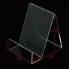 En stock estantería acrílica transfronteriza soporte de exhibición transparente soporte para libros soporte de exhibición soporte de exhibición de libros soporte para libros soporte para libros etiqueta gratis