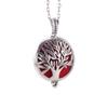 Venta Caliente Transfronteriza Árbol de la Vida Hueco Medalla Redonda de Aleación Collar de Aromaterapia Amuleto Difusor Colgante Caja de Fotos