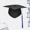 Popular Venta Directa de Fábrica Sombrero de Graduación para Adultos de 18 Años, Sombrero de Ceremonia de Graduación, Birrete de Título, Sombrero de Temporada de Graduación con Logo Personalizado para Hombres