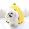 Cama para Gatos para Todas las Estaciones, Estilo Cerrado, Nido de Calabaza de Piel Sintética de Conejo, Engrosada y Cálida, Adecuada para Perros y Gatos Pequeños y Medianos, Venta al por Mayor de Fábrica y Dropshipping