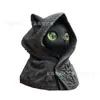 Figura de Gato com Capuz Misterioso Transfronteiriço Estátua de Gato Preto Gótico com Manto