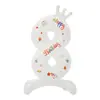 Globos Digitales Blancos Impresos de Cumpleaños de 32 pulgadas al por Mayor Película de Aluminio Decorativa Foil Escena de Fotos para Fiesta Diseño de Fondo