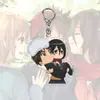 Chaveiro Acrílico Anime Attack on Titan Mikasa Soldado Rosto de Eren Pingente de Chaveiro Acrílico