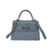 Bolso Texturizado para Mujer 2024 Primavera y Verano Nueva Moda Denim Bolso Kelly Estilo Coreano Nicho Versátil Bolso Cruzado para Mujer