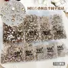 Diamantes para Nail Art Cor Champagne Lote Inteiro Flats Cintilantes Base Redonda Acessórios de Strass Adesivos para Capa de Celular DIY Joias de Diamante para Nail Art