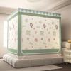 Cortina Opaca Nueva Estampada 2025 Mosquitero Tipo Cama de Tres Puertas Exclusivo para el Sudeste Asiático para Repeler y Prevenir Mosquitos