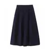 Vestido Largo de Algodón tipo Capullo para Mujer Soltera Japonesa Falda Larga Casual Ajustada Falda Larga Mezcla de Algodón 476319 474956