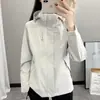 Chaqueta Cortavientos para Mujer 2025 Nueva Primavera y Otoño Impermeable a Prueba de Viento Desmontable Petite Versátil para Exteriores para Hombres