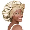 Venta Caliente Transfronteriza Cinta de Satén Sombrero Redondo Lazo Extra Grande Belleza Cuidado del Cabello Gorro de Confinamiento Turbante para Mujer Gorro de Noche