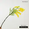 Arreglo de Flores Artificiales de Acacia de Tallo Corto, Decoración Floral Simple Estilo Europeo para Mesa de Comedor y Mesa de Café, Accesorio para Fotos