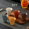 Conjunto Original de Copos de Argila Roxa Mineral, Copo de Degustação de Chá de Segmento de Argila Roxa, Xícara de Chá Kung Fu Doméstica de Ponta, Pode Ser Usado como Lembrança para o Proprietário