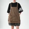 Delantal de Trabajo Estilo Japonés Repelente al Agua Café Té de Leche Horneado Floristería Uniforme de Trabajo Multibolsillo