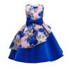 Vestido infantil de Amazon con estampado sin mangas de tela forjada para fiesta de cumpleaños con lazo estilo pastoral vestido infantil