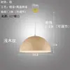 Lámpara de araña moderna de mármol personalizada, minimalista, para restaurante, bar, cafetería, madera con veta antigua, de una sola cabeza, semicircular