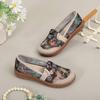 Soporte para Zapatos Personalizados para Madres de Mediana Edad y Mayores, Zapatos de Tela Antideslizantes de Old Beijing para una Pierna, Zapatos de Mujer, Zapatos Casuales de Malla tipo Pescador Perezoso