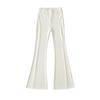 2537-25 Nuevo Estilo de Otoño Estilo Europeo y Americano Pantalones Simples Sexy Ajustados de Cintura Alta que Favorecen la Figura y Tienen un Ligero Acampanado