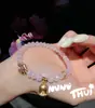 Pulseira Antiga de Ouro com Pedras Turquesa e Cravejada de Diamantes em Formato de Roda de Flor Vajra Envolvente para o Pulso Novo Estilo Chinês Sonho Bêbado Rio Estrelado Pulseira Estrela