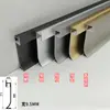 Tira de luz para zoclo de arco luminoso de aleación de aluminio panel de pared empotrado zoclo curvo con luz led lámpara de pie