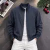 Chaqueta de cuello alto corta de alta gama para hombre, primavera y otoño 2026, nueva ropa exterior estilo americano, chaqueta de béisbol cool y traviesa para hombre, top