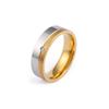 Anillo de acero de titanio y oro nuevo para amantes de los diamantes de Japón y Corea del Sur, joyería de una generación