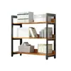 Estantería de Piso Estante de Almacenamiento Simple para el Hogar Estante de Acero y Madera Estante de Almacenamiento para Niños Estantería de Hierro Multicapa Estante de Almacenamiento