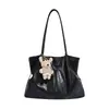 Bolso Tote Retro de Moda de Gran Capacidad Estilo Coreano, Bolso de Mano Versátil de Gama Alta, Bolso de Hombro Moderno Casual para el Día a Día