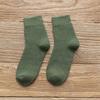 Calcetines de Rizo de Otoño e Invierno para Mujer y Hombre Color Sólido A juego con Todo con Forro Polar Grueso Calcetines de Rizo Tirado de Tubo Medio Cálidos de Toalla para Piso Calcetines de Mujer